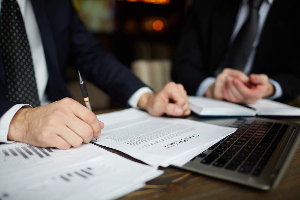 businessman reading contract closeup1 1